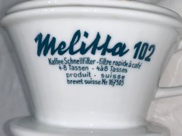 Melitta 102 Kaffeefilter Keramik 4-8 Tassen gebraucht