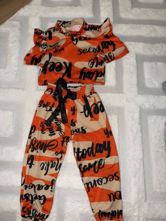 Mädchen Set Orange Grösse 92/98 