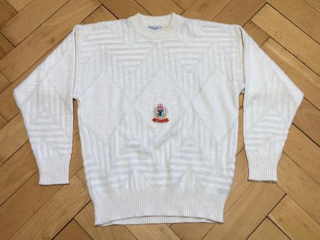 Vintage 80s Wool/Acrylic Knit sweatshirt Sz L