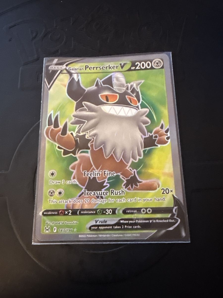 Pokémon Carte collezionabili: Pokémon / Perrserker V 183/196 Lost Origin  – Usato da Zell LU venduto da Flavio-123