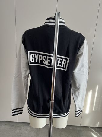 Stylish Gypsetter Black & White College Jacket- Size Small