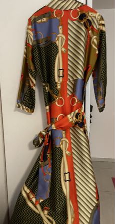 Zara Woman Unique Patterned Midi Dress Size S Spring💃