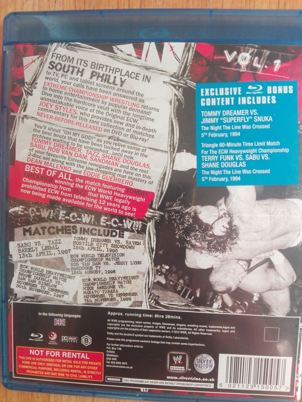 Tutti i DVDs: ECW Unreleased  (Vol.1 & 2)  >UK-Import <    2-Blu-ray Set – Usato da St.Galllen venduto da elkaphone 2