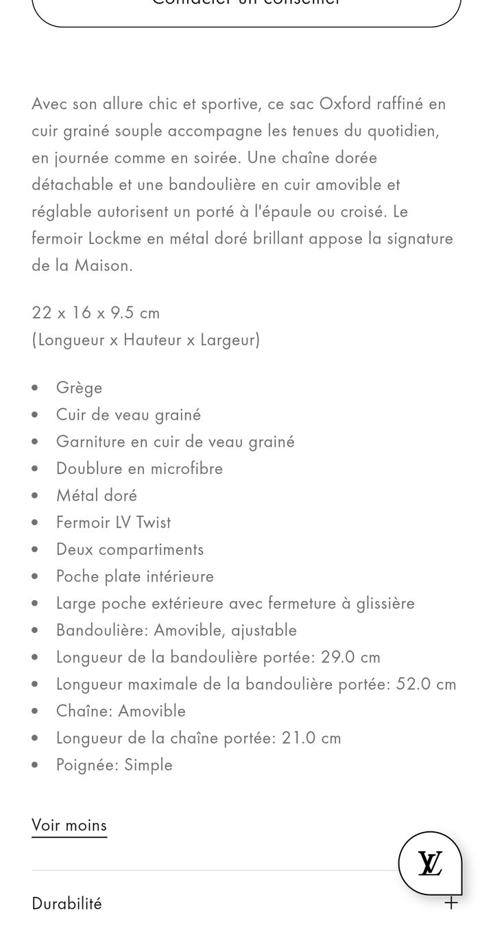 Louis Vuitton Sacs femmes:  Louis Vuitton Oxford Lockme noir – D'occasion à Erde par zakleblanc 6
