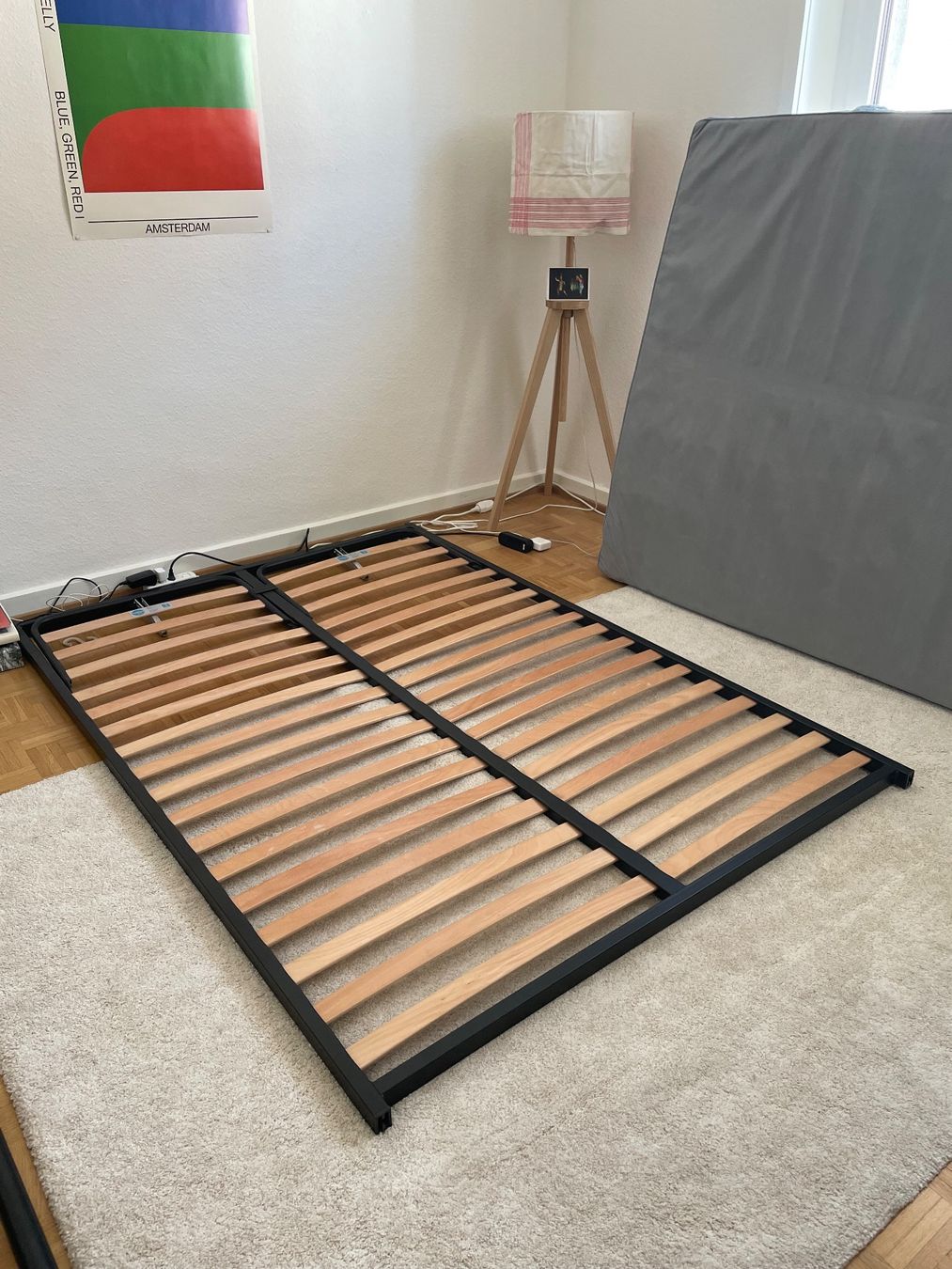 Happy Letti: Stahlrohr Designer Bett schwarz – Usato da Basel venduto da dan_lr5b 5
