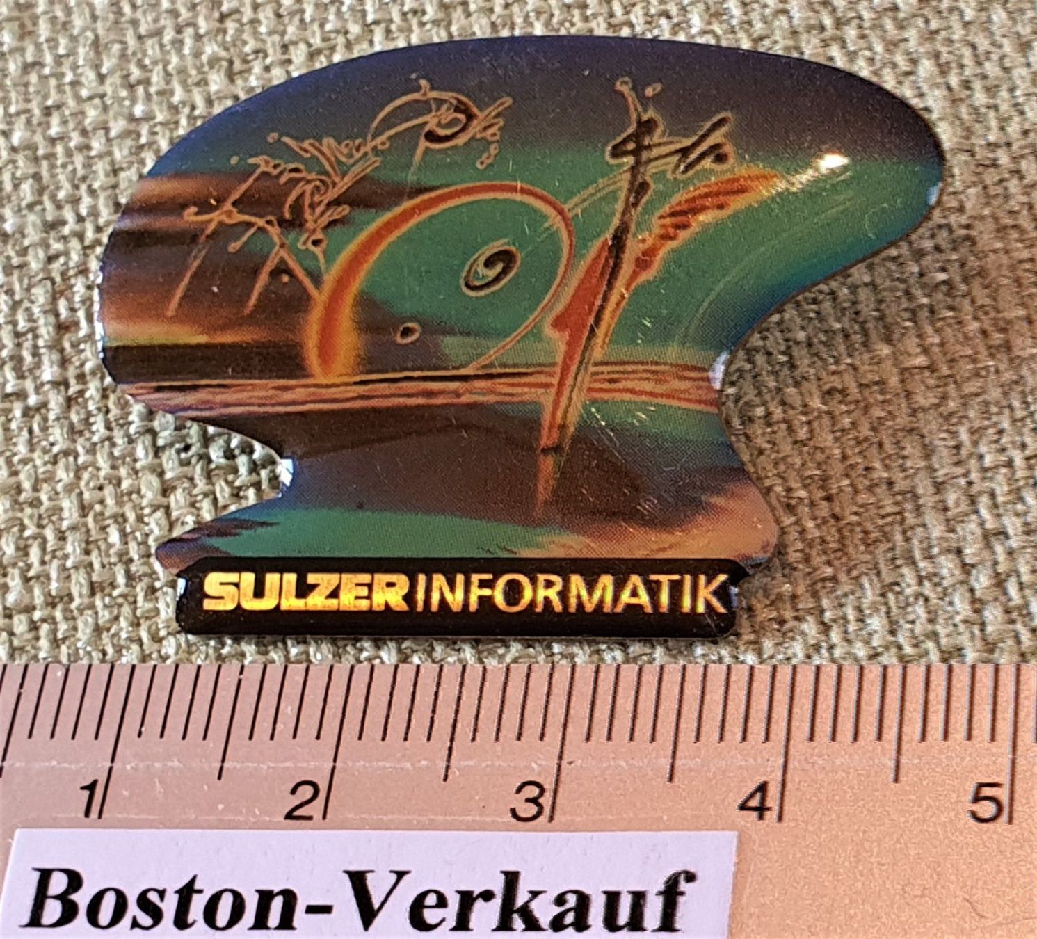 Spille & Fermagli: E177 - Pin SULZER Informatik Kunst Pin – Usato da Reinach BL venduto da Boston-Verkauf 1