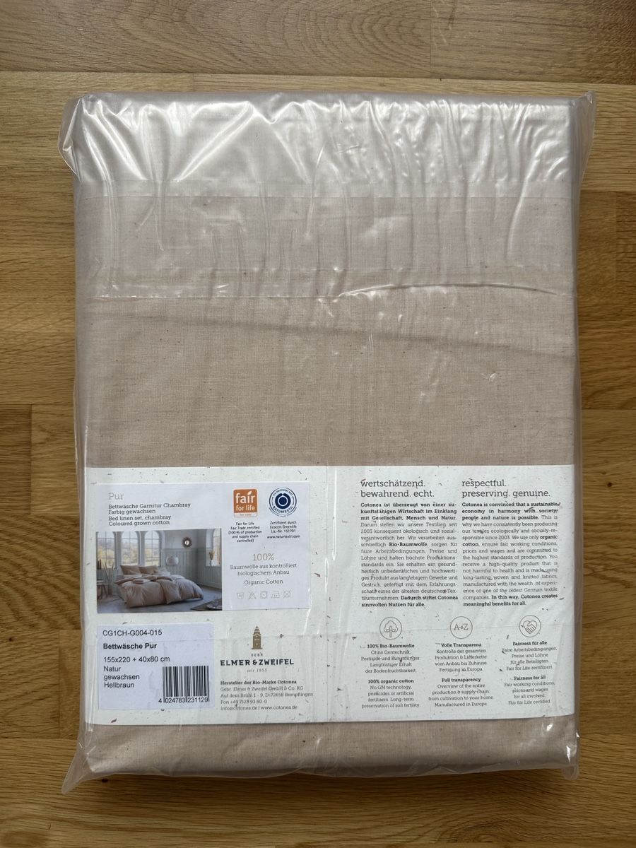 Biancheria da letto: Cotonea Bettwäsche Chambray 155x220 – Nuovo e nell'imballaggio originale da Bern venduto da Runnit 1