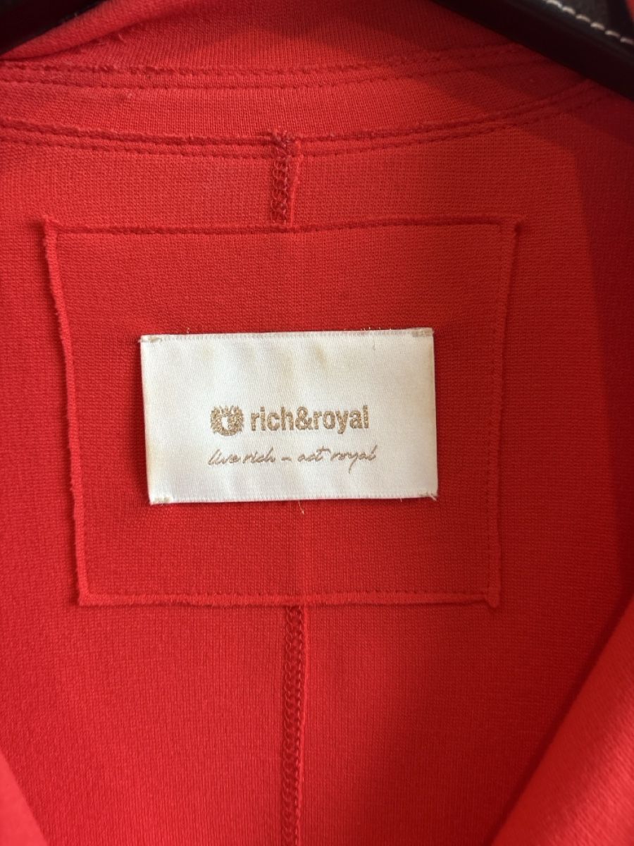 Rich & Royal Giacche: Rich & Royal Red jersey Blazer - Size S  – Usato da Le Grand Saconnex venduto da Bramie 1