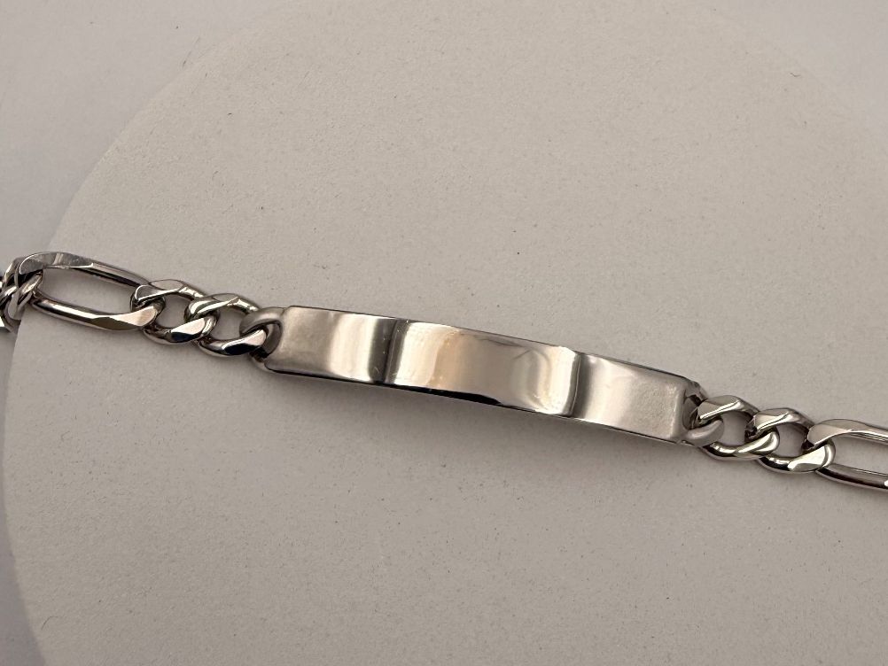 Bracciali & Braccialetti: ID-Bracelet Figaro Silber 925 21cm – Usato da Zug venduto da gold.schmuck 1
