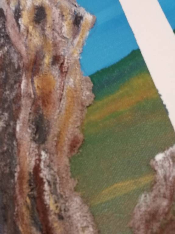 Gemälde: Acrylbild Baumstamm – Gebraucht aus Schaffhausen von Sommerwind67 1