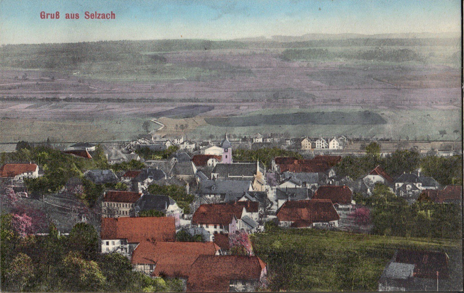 Ansichtskarten: Selzach SO Totalansicht  ,  ca.1900 – Gebraucht aus Solothurn von Bepposol