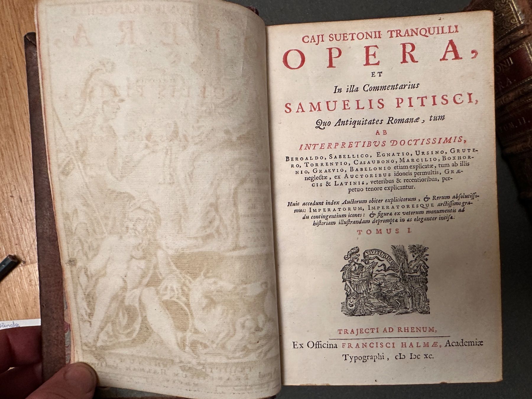 Bücher: Gaius Suetonius Tranquillius: Opera / Samuelis Pitisci 1690 – Gebraucht aus Zürich von allp 3