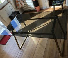 Luxus Tischplatte Rauchglas  Glas-Tischplatte Design