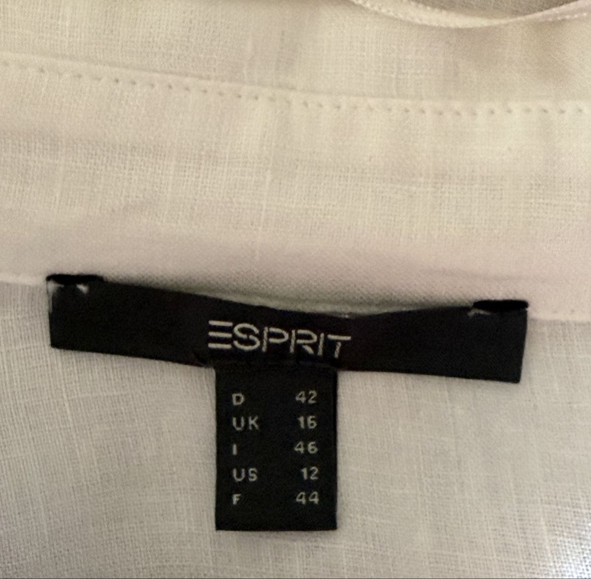 Esprit Camicette: Esprit Leinenbluse Weiss Gr. 42  – Usato da Elsau venduto da isidobrany09 2