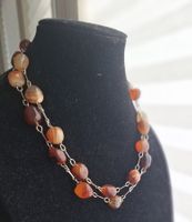 Schöne Naturstein Kette – vermutlich Achat