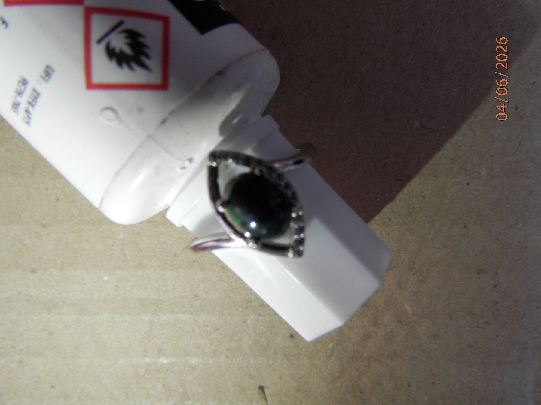 Anelli: Bague avec Black OPAL et multi couleur – Nuovo (secondo la descrizione) da Gals venduto da Vivelesencheres 4