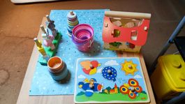 Holzspielzeug-Set für Kleinkinder - Top Zustand!