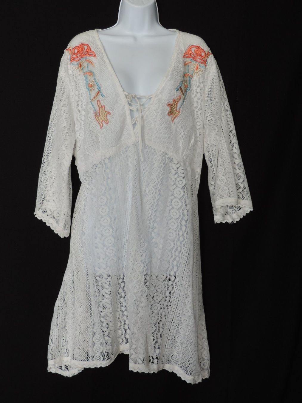 Kleider: robe de plage dentelle blanche – Gebraucht aus Genève von Axelle333 4