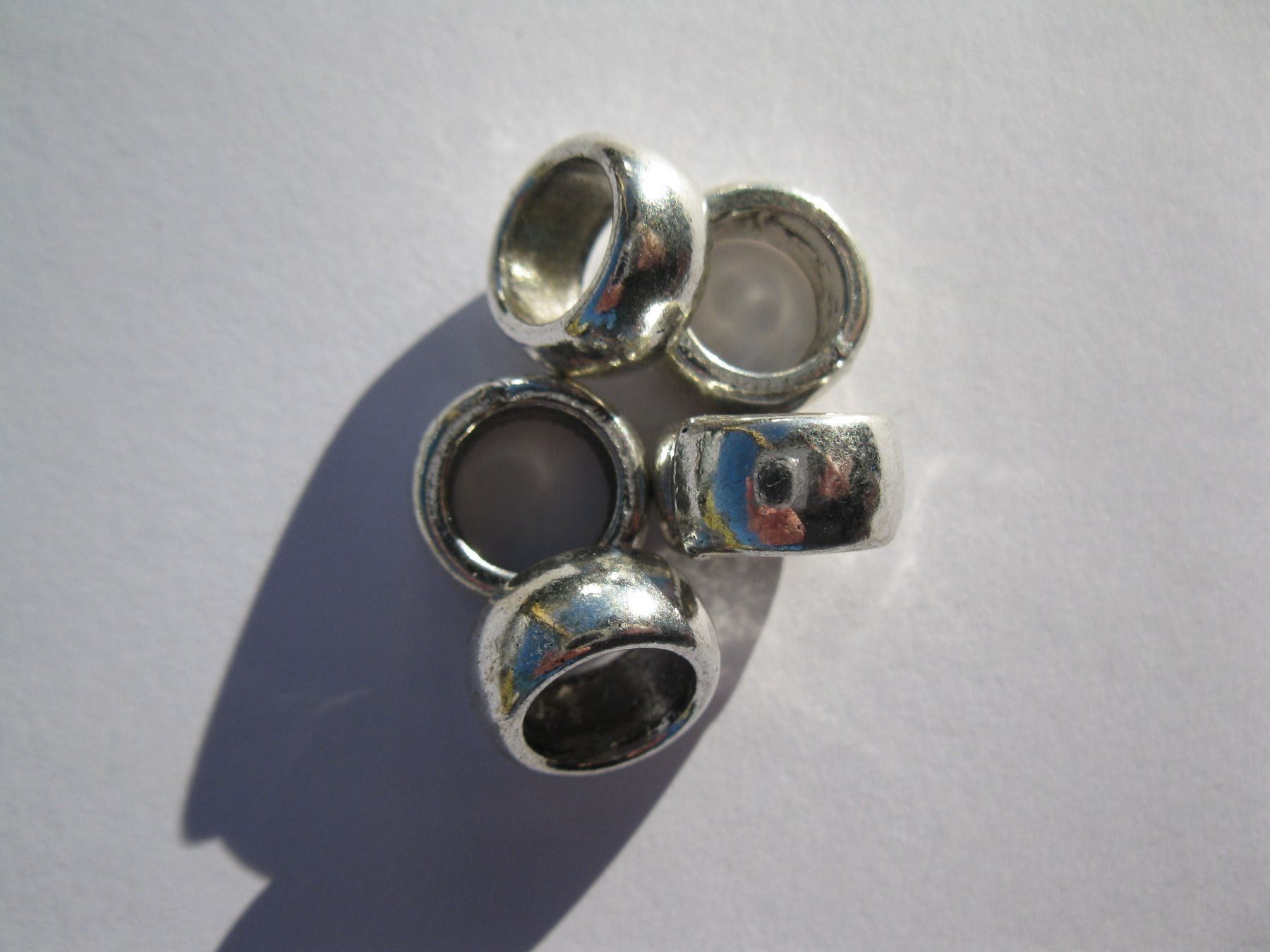 Perle (finte): 10 Metallperlen 12x6mm – Nuovo e nell'imballaggio originale da St. Margarethen TG venduto da LuanaKa 1