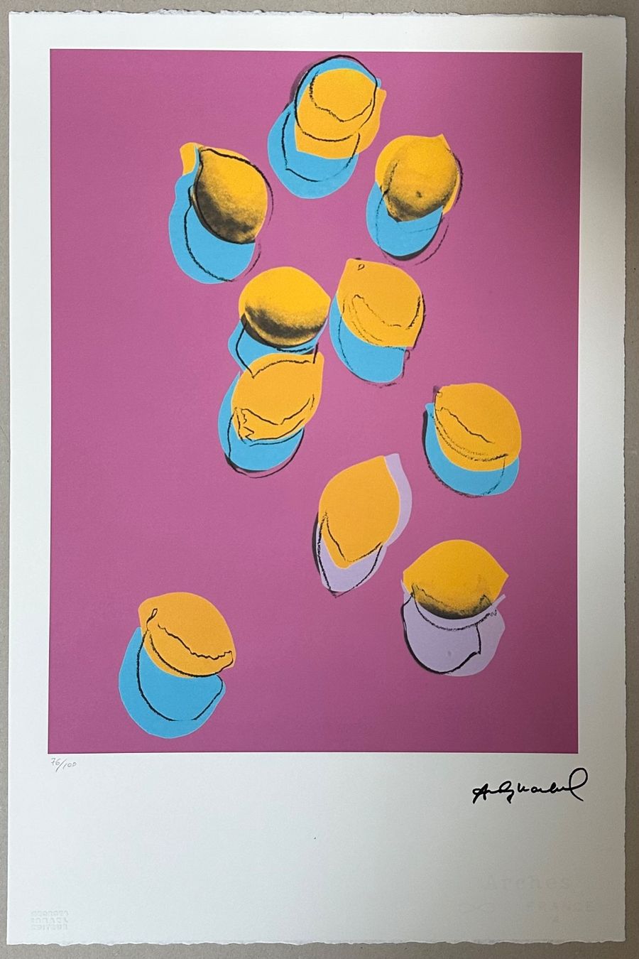 Gemälde: Andy Warhol: Lemons, POP Art 76/100 – Neu (gemäss Beschreibung) aus Meilen von Smgdesign