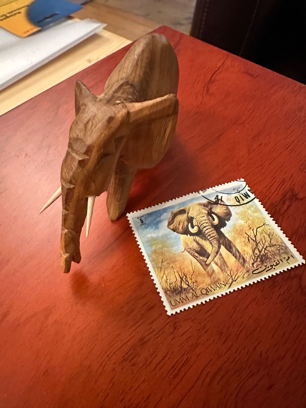 Xilografie: Elefanten Handgemacht HolzSkulptur – Usato da Seuzach venduto da Wolf936 2