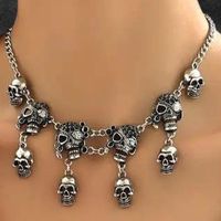 ☠️Vintage Gothic Totenkopf-Halskette–Mystischer Hingucker!☠️