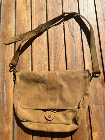 Sac à bandoulière en daim