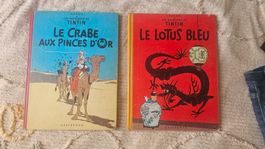 Tintin 4ème plat B11 Le Lotus Bleu Le crabe aux pinces d'or