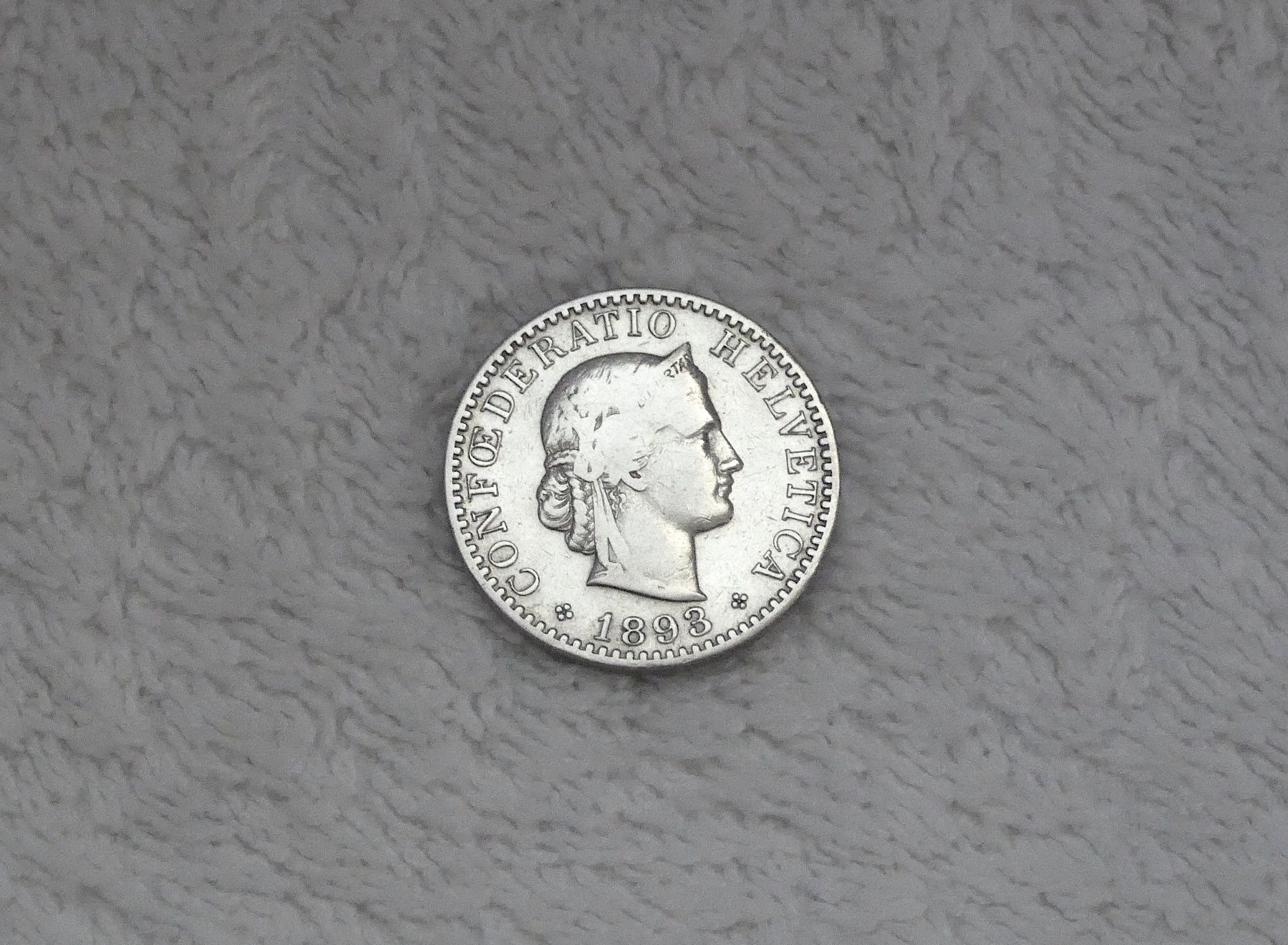 Tutti le monete: 20 centimes/Rappen 1893 – Usato da Nyon venduto da Ilmi09