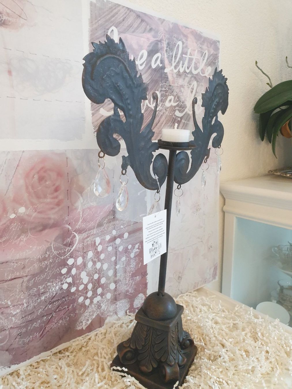 Kerzenständer: Kerzenständer Eisen Shabby Chic Vintage Geschenk Eisen – Neu und originalverpackt aus Gossau ZH von Goes05 3