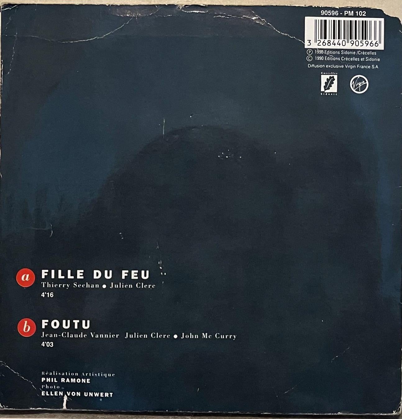 Vinyles: JULIEN CLERC - FILLE DU FEU – D'occasion à Bussigny par vinyl-pas-cher 1