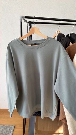 Sweatshirt grün Rundhals einfarbig neuwertiger Zustand