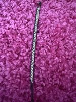 Armband Leder Metallarmband geflochten mit Anhänger