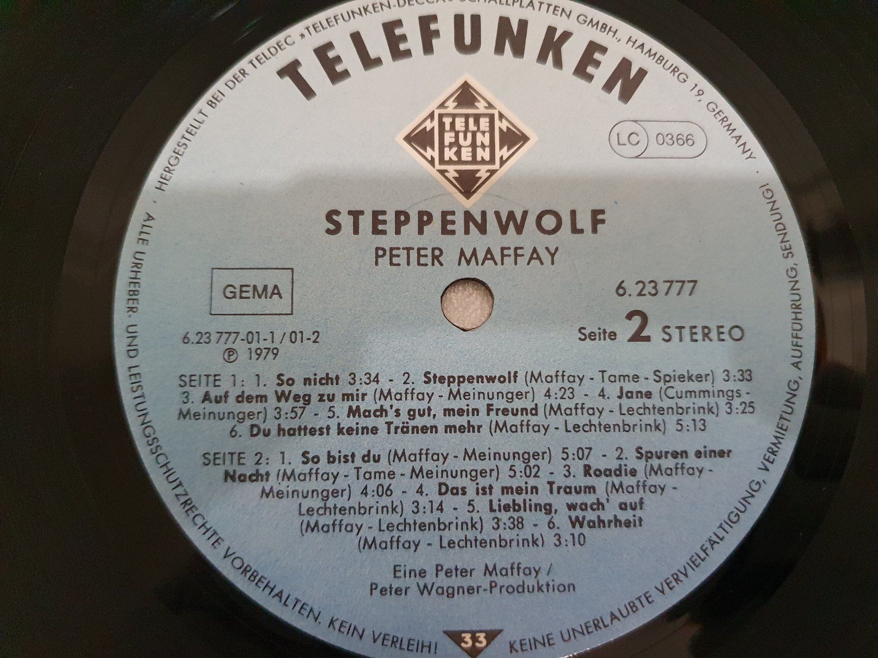 Schallplatten: Peter Maffay – Steppenwolf – Gebraucht aus Uster von Vinyl-Leidenschaft 5