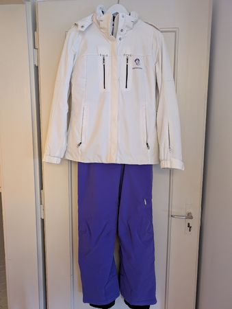 Skianzug Descente, Gr. S, Damen, Top Zustand, Violett/Weiss
