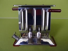 Vintage Toaster ROWENTA roten Bakelitgriffen CALMO-Zürich