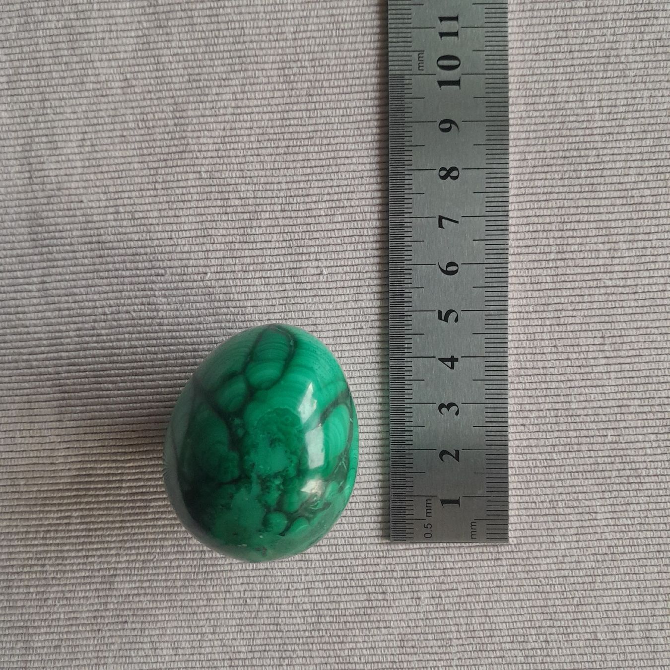 Minerali & Pietre curative: Echtes Malachit-Ei, ca. 4,5 cm – Usato da Knutwil venduto da Kompex 3