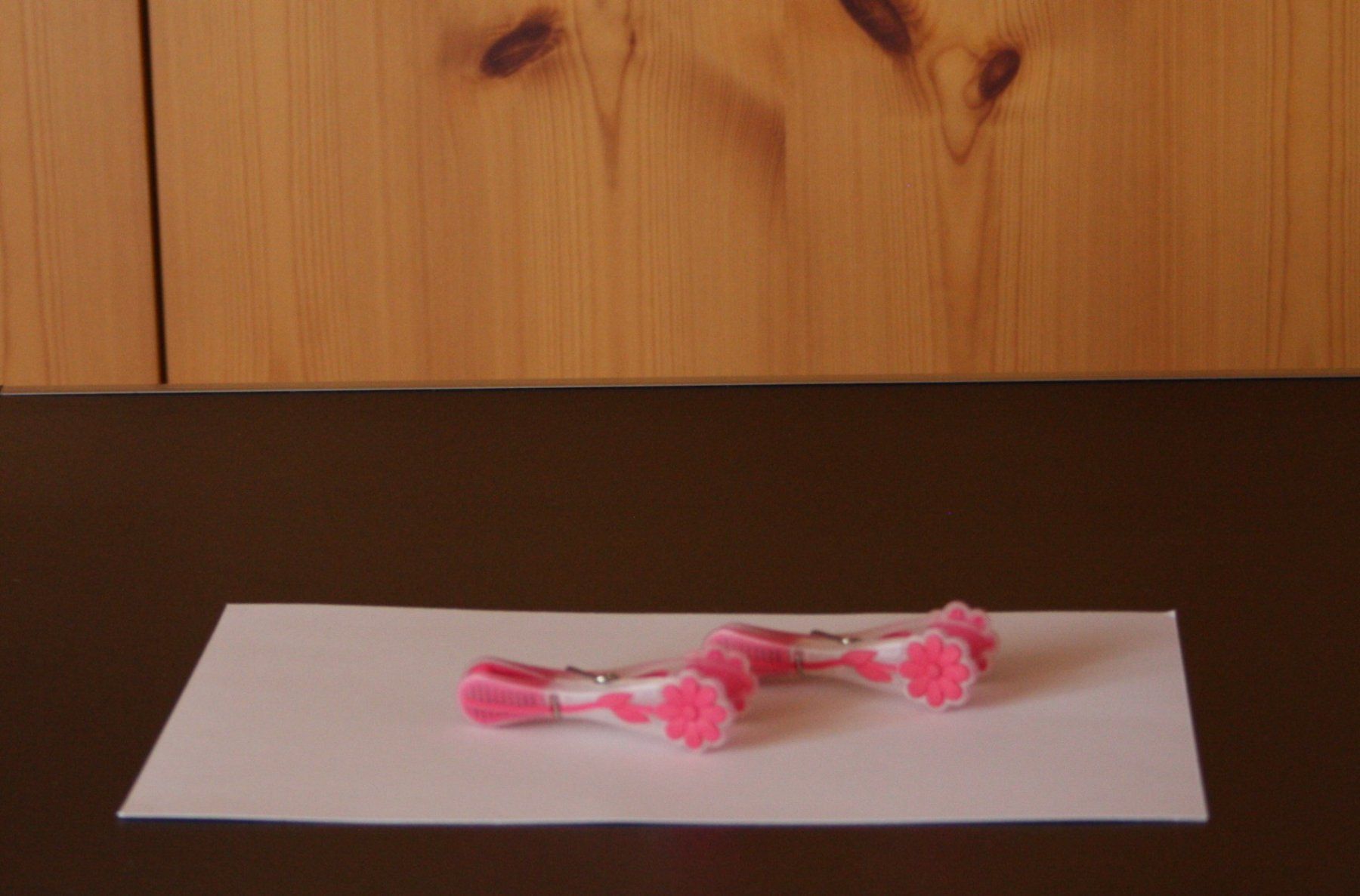 Tutti gli attrezzi: 2 Wäscheklammern mit Blumen pink – Nuovo (secondo la descrizione) da Flüelen venduto da Diversicum-Shop