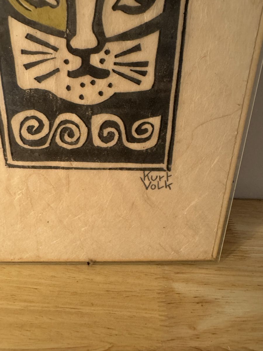 Posters & Illustrations: Original Wandbild von Kurt Volk, Mischtechnik  – D'occasion à Birsfelden par inf_l2yy 2