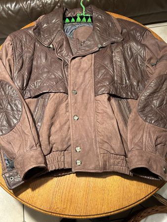 Veste en cuir homme