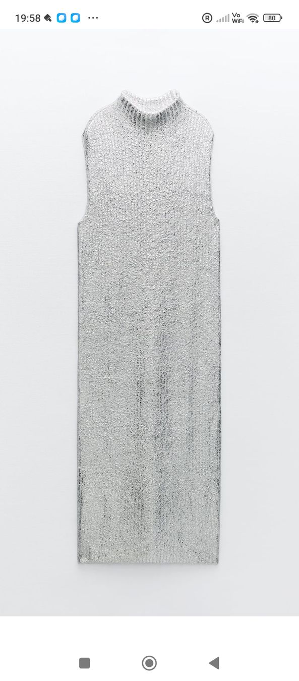 Zara Vestiti: ZARA Metallic Kleid,gr.S NEU – Nuovo (secondo la descrizione) da Zug venduto da Marika33 3
