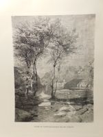 Stich - - Original Handdruck  Partie am Vierwaldstaetter See