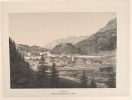 Silvaplana Tonlithographie sehr selten