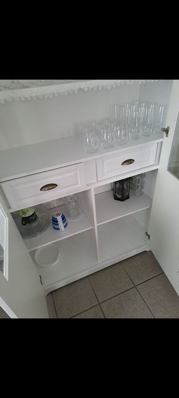 Vetrine: *Schöne Vitrine in weiss mit Holz* – Usato da Teufenthal AG venduto da Silbermond74 2