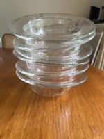6er-Set tiefe Glasteller / Suppenteller – Glasi Hergiswil 