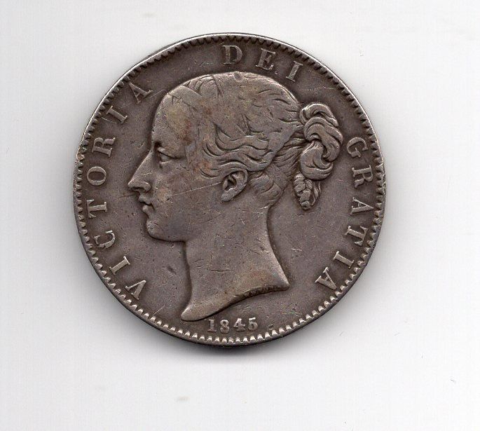 Tutti le monete: (629) GB, 1 Crown, 1845 sehr schön – Usato da Rüthi (Rheintal) venduto da erdnuessli1 1