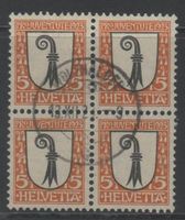 Pro Juventute 1923 SBK Nr.J25 Viererblock Katwert: 45.00 CHF