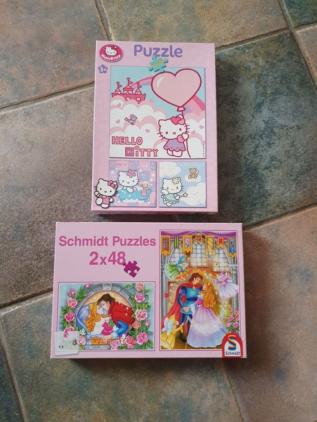 Puzzle: 5 Puzzles, Hello Kitty, Dornröschen – Usato da Staffelbach venduto da anit77