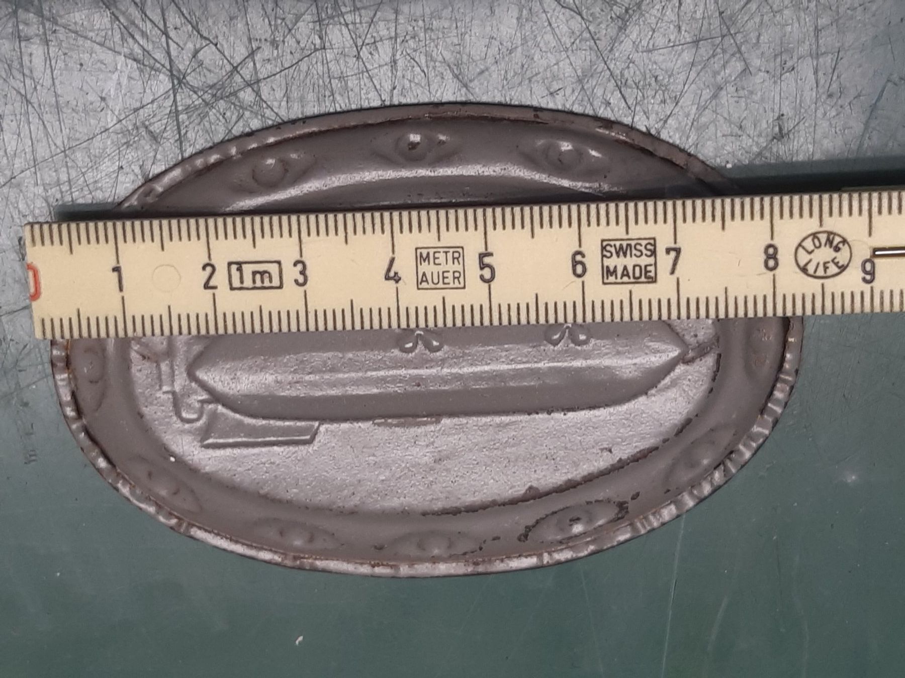 Tutte le decorazioni: Antiker Blech Untersetzer Ca 1920 Zeppelin – Usato da Winterthur venduto da lampenretter 2