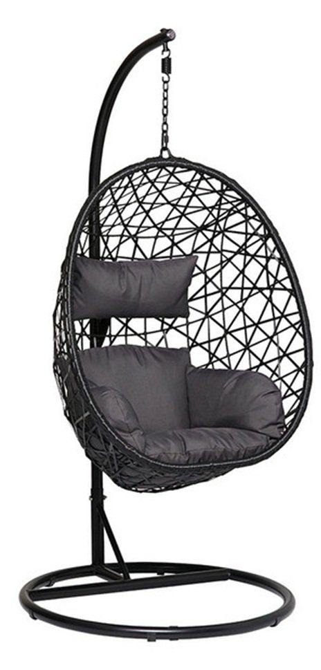 Gartenhängesitze: Polyrattan Hängesessel schwarz – Gebraucht aus Luterbach von PANIMA1 1
